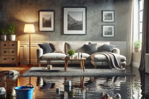 Water damage living room 3
